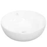 Vidaxx lavabo 44x17 cm rond en céramique blanc