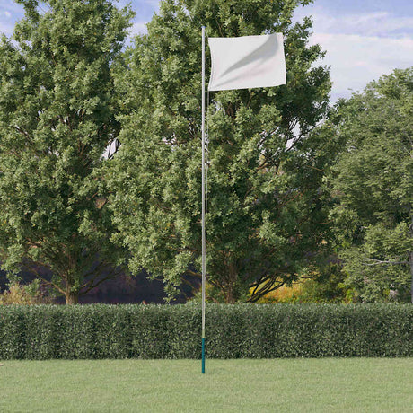 Vidaxx mât de drapeau divisible 6,23 m aluminium argenté