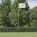 Vidaxl flagpole divisible 6.23 m aluminum silver colored