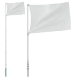 Vidaxx mât de drapeau télescopique 5,55 m aluminium argenté