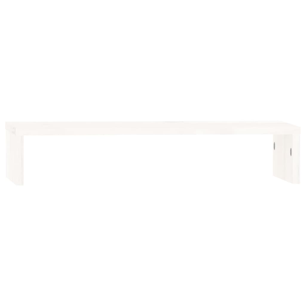 Vidaxx support pour moniteur 50x27x10 cm bois de pin massif blanc