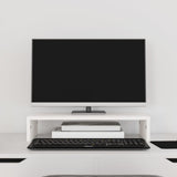 Vidaxx support pour moniteur 50x27x10 cm bois de pin massif blanc