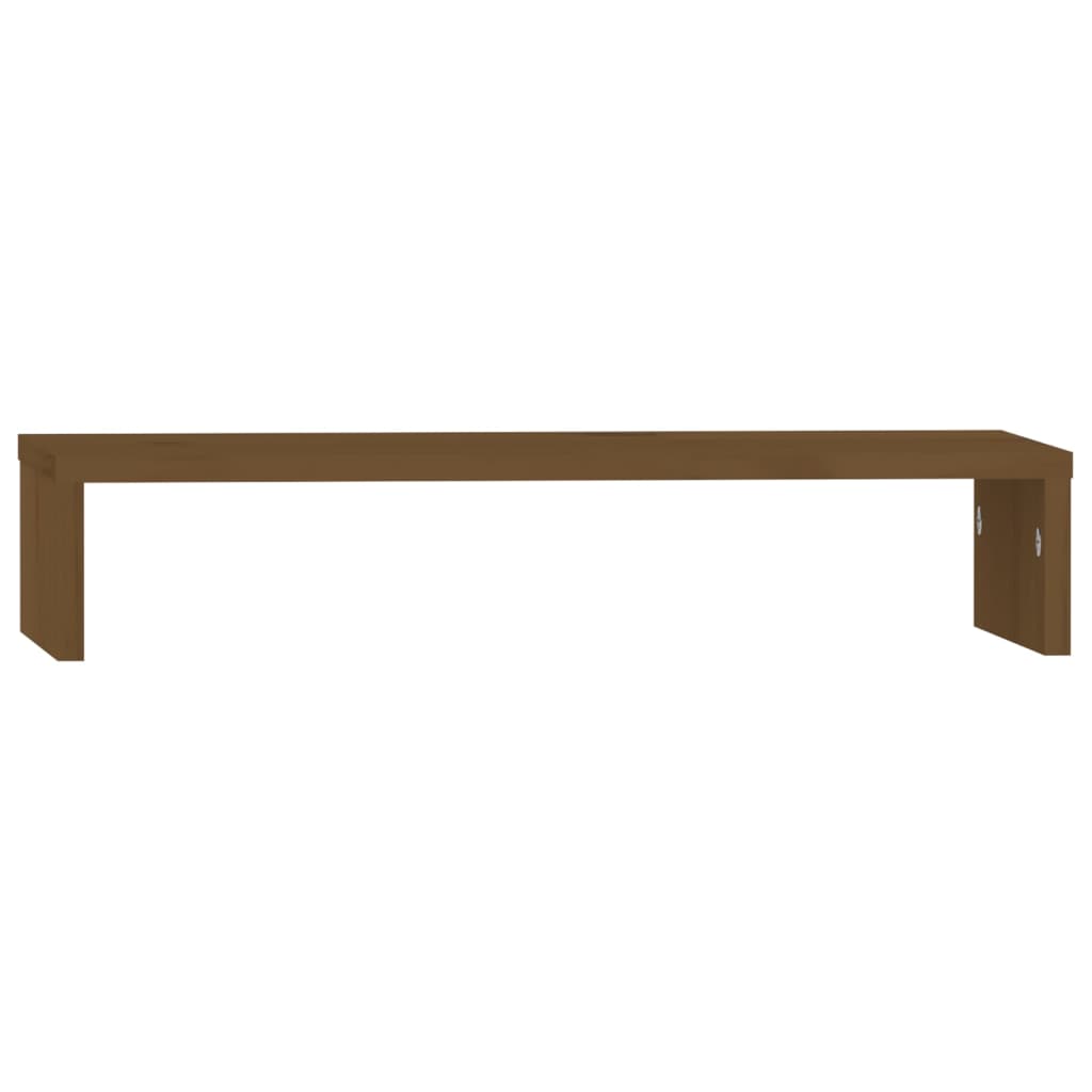 Vidaxl Monitor Stand 50x27x10 cm Solid furu honningbrun