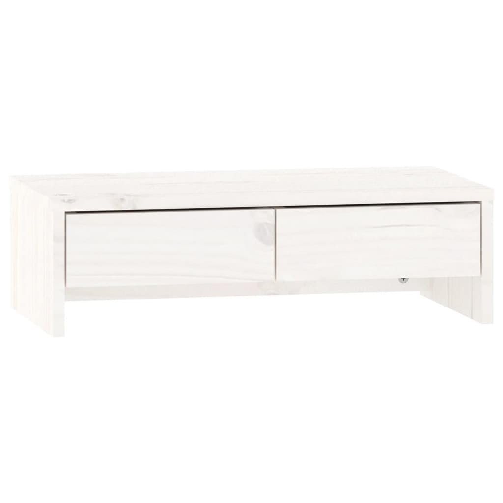 Vidaxx support pour moniteur 50x27x15 cm bois de pin massif blanc