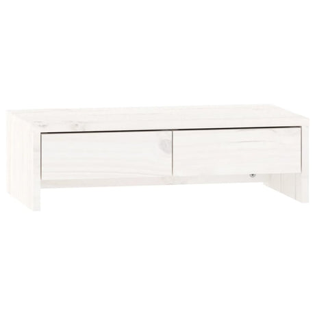 Vidaxx support pour moniteur 50x27x15 cm bois de pin massif blanc