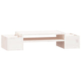 Vidaxx support pour moniteur 70x27,5x15 cm bois de pin massif blanc
