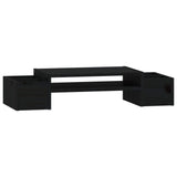 Vidaxl Monitor stands 70x27.5x15 cm Solid pine pine black