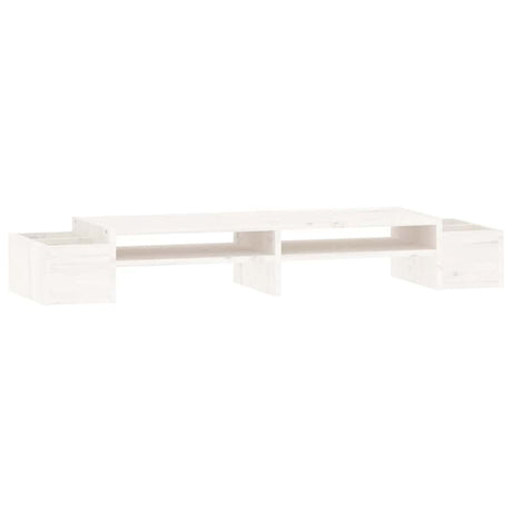 Vidaxx support pour moniteur 100x27,5x15 cm bois de pin massif blanc