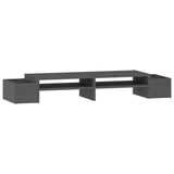 Vidaxx support pour moniteur 100x27,5x15 cm bois de pin massif gris