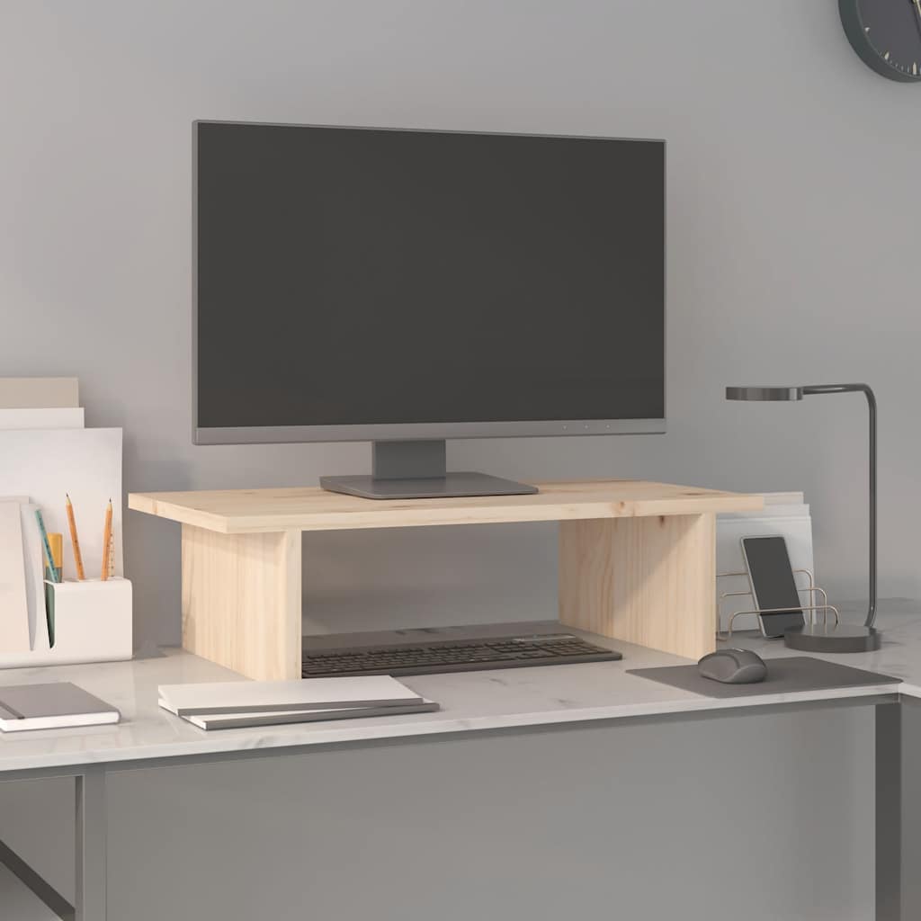 Vidaxxl support pour écran 50x27x15 cm bois de pin massif