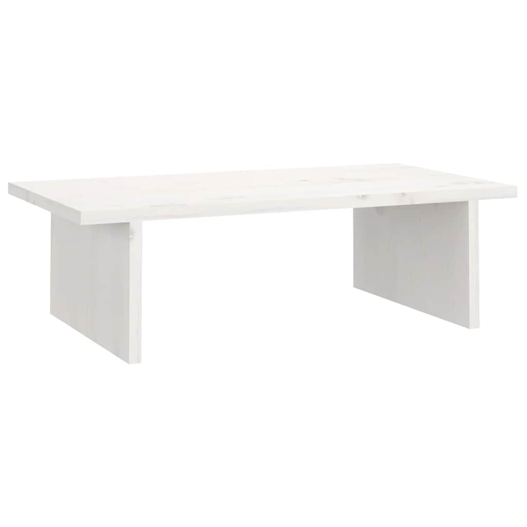 Vidaxx support pour moniteur 50x27x15 cm bois de pin massif blanc