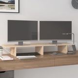 Vidaxxl support pour écran 100x27x15 cm bois de pin massif