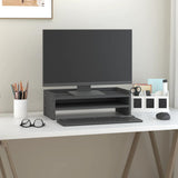 Vidaxx support pour moniteur 50x24x16 cm bois de pin massif gris