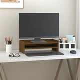 Vidaxx support pour moniteur 50x24x16 cm bois de pin massif marron miel