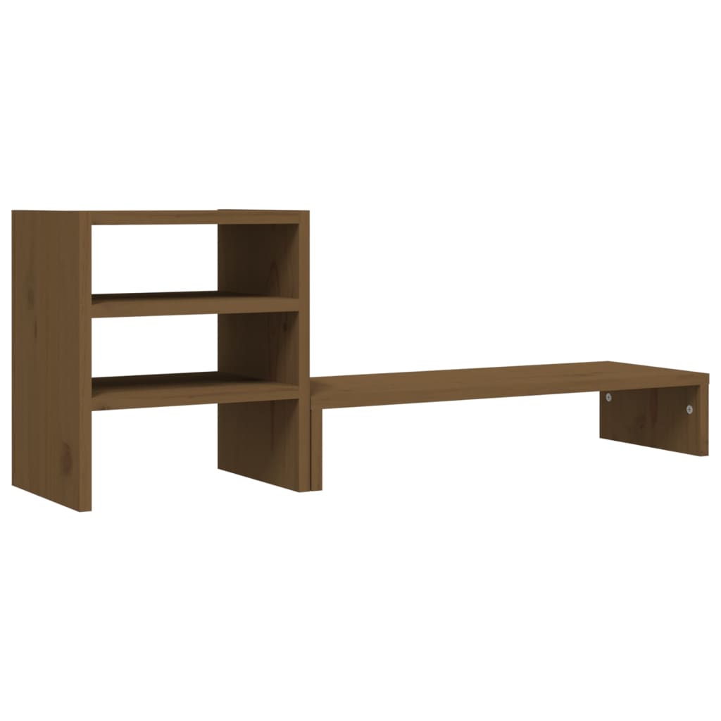 Vidaxl Monitor stand 81x20x30 cm Solid pine honey brown