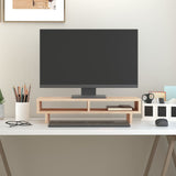 Vidaxxl support pour écran 60x27x14 cm bois de pin massif