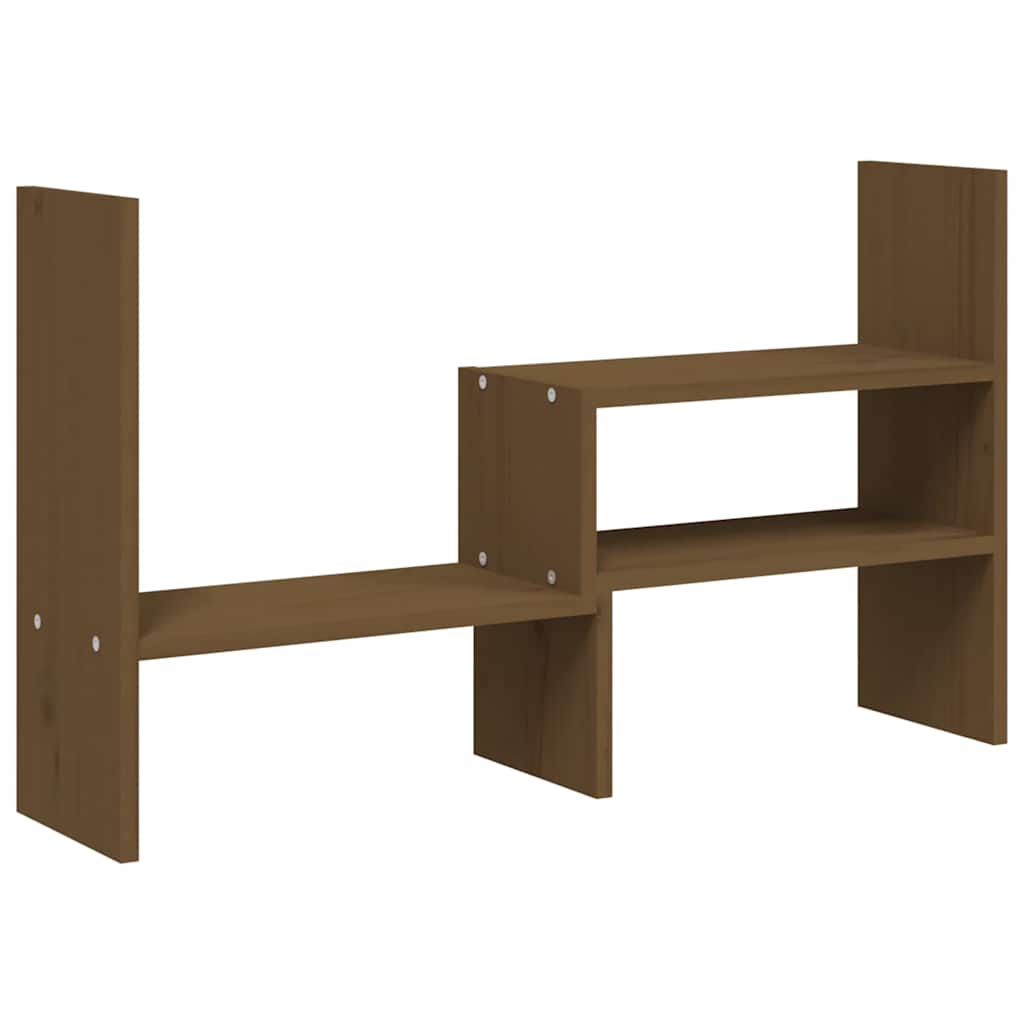 Vidaxxl support pour écran (39-72)x17x43 cm pin marron miel