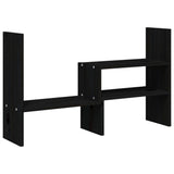 VidaXL support pour moniteur (39-72)x17x43 cm bois de pin massif noir