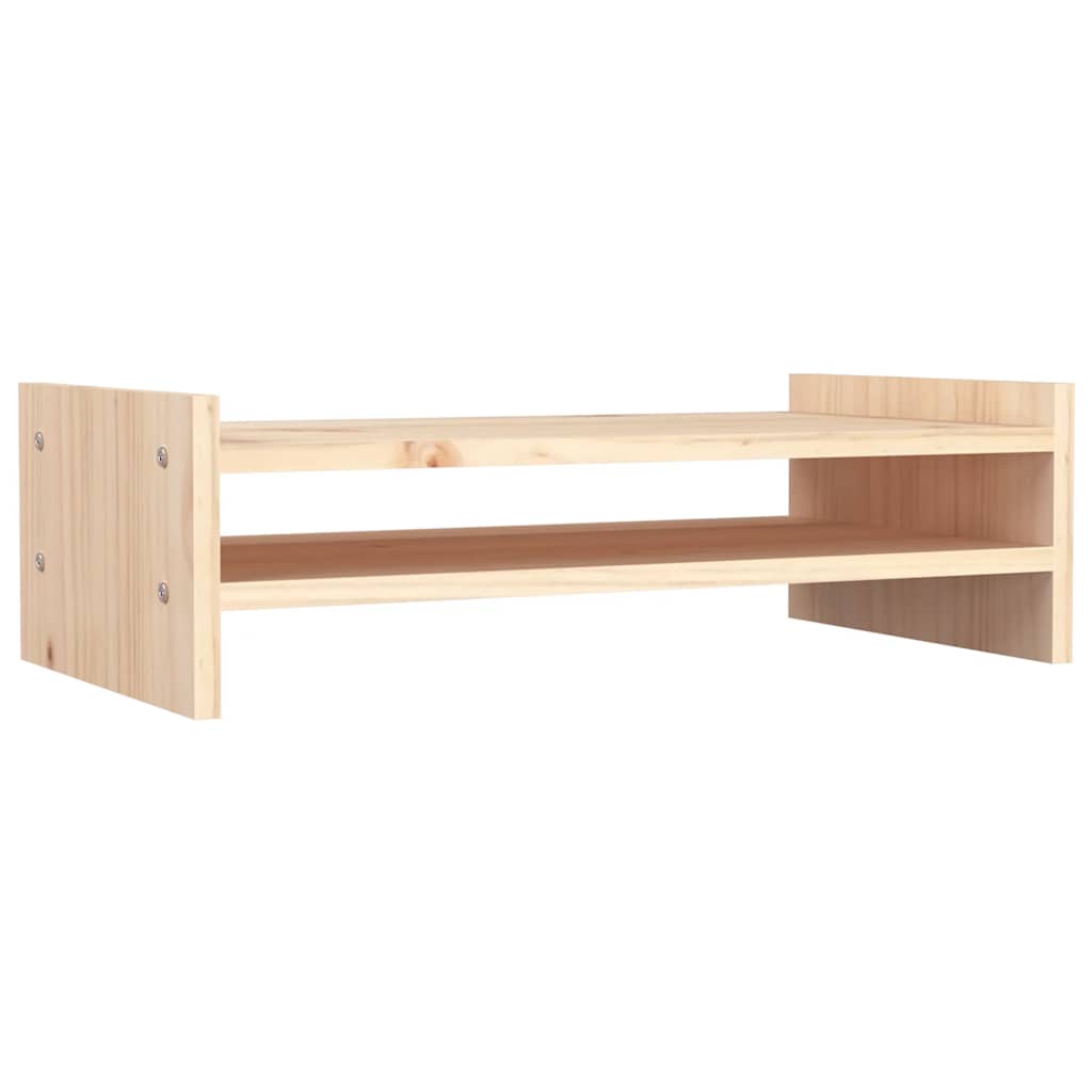 VidaXL Support pour moniteur 50x27x15 cm bois de pin massif