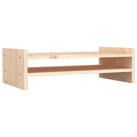 VidaXL Support pour moniteur 50x27x15 cm bois de pin massif