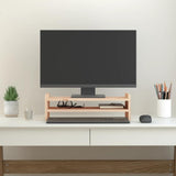 VidaXL Support pour moniteur 50x27x15 cm bois de pin massif