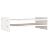 Vidaxx support pour moniteur 50x27x15 cm bois de pin massif blanc