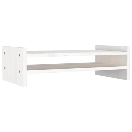 Vidaxx support pour moniteur 50x27x15 cm bois de pin massif blanc