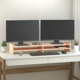 Vidaxxl support pour écran 100x27x15 cm bois de pin massif