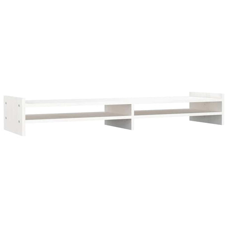 Vidaxx support pour moniteur 100x27x15 cm bois de pin massif blanc
