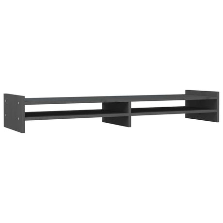 Vidaxx support pour moniteur 100x27x15 cm bois de pin massif gris