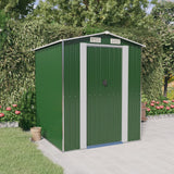 Vidaxl Garden Shed 192x191x223 cm galvanisert stålgrønn