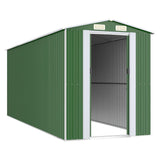 Vidaxl Garden Shed 192x523x223 cm galvanisert stålgrønn