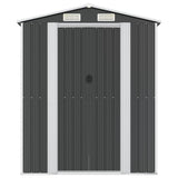 Vidaxl Garden Shed 192x191x223 cm galvanisert stål Antracitt -farget