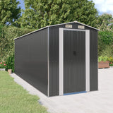 Vidaxl Garden Shed 192x523x223 cm galvanisert stål Antracitt -farget