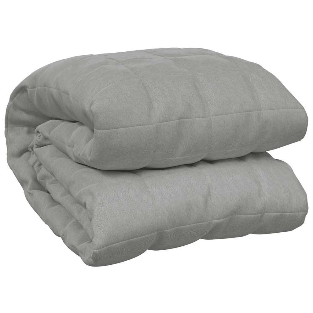 Vidaxx couverture lestée 138x200 cm 10 kg tissu gris