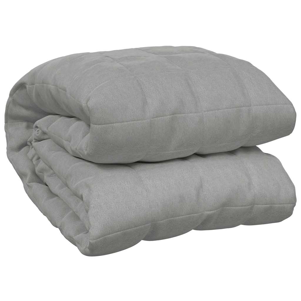 Vidaxx couverture lestée 150x200 cm 7 kg tissu gris