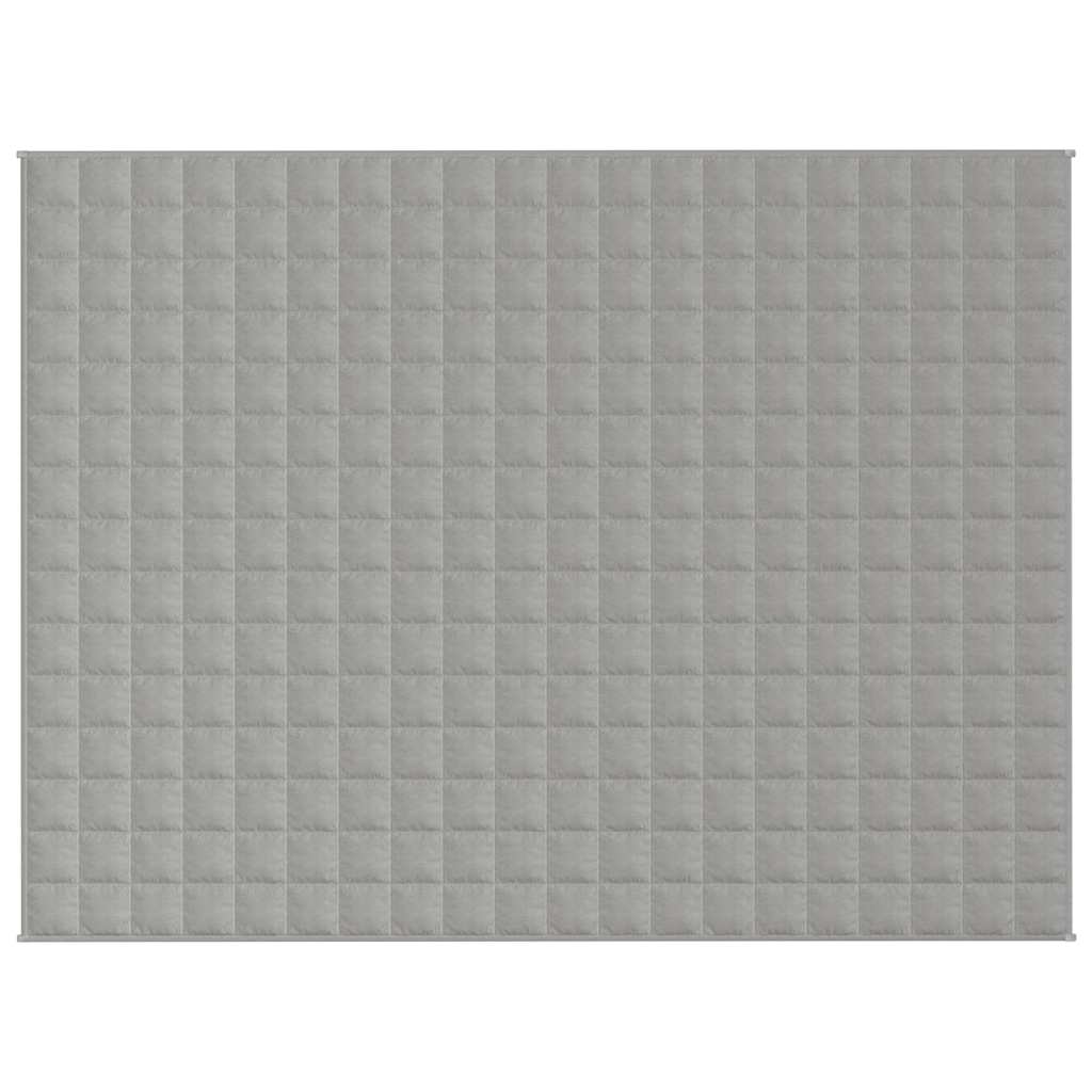 Vidaxx couverture lestée 150x200 cm 7 kg tissu gris