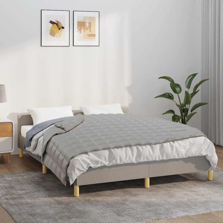 Vidaxx couverture lestée 150x200 cm 11 kg tissu gris
