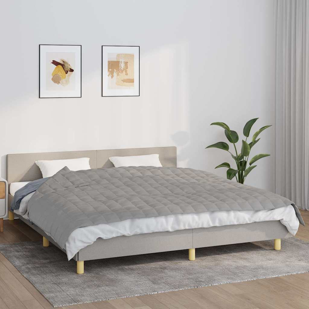 Vidaxx couverture lestée 155x220 cm 7 kg tissu gris