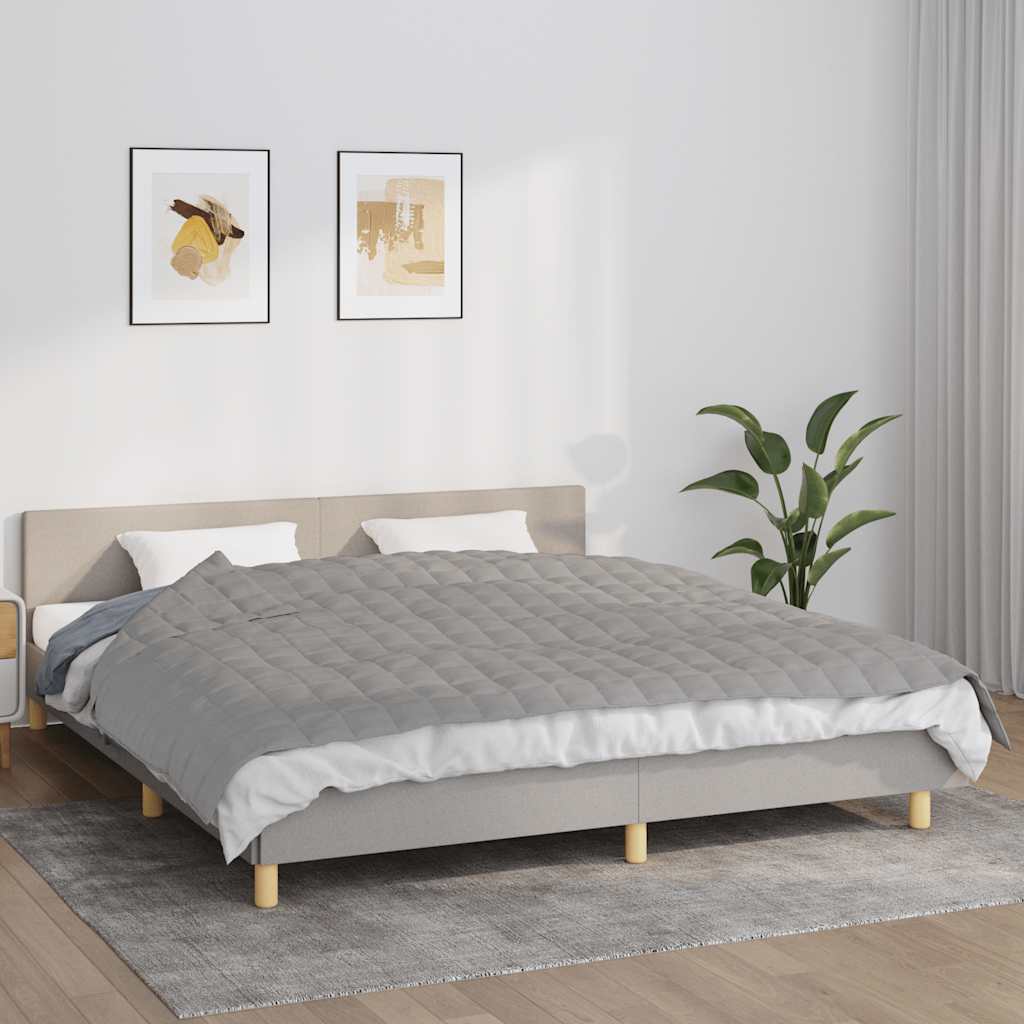 Vidaxx couverture lestée 155x220 cm 11 kg tissu gris