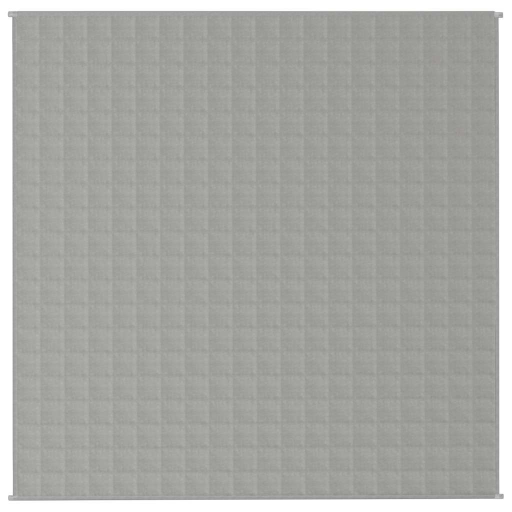 Vidaxx couverture lestée 200x200 cm 9 kg tissu gris