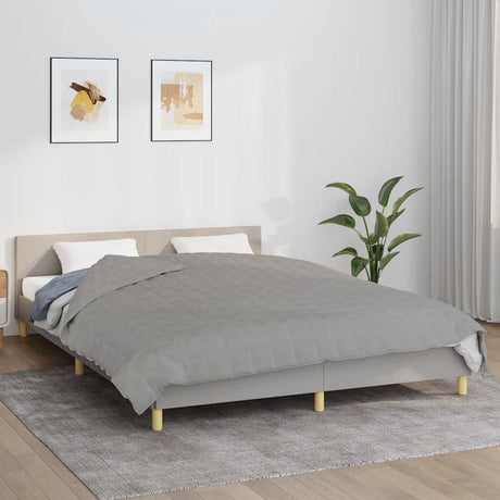 Vidaxx couverture lestée 200x200 cm 9 kg tissu gris