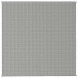 Vidaxx couverture lestée 200x200 cm 13 kg tissu gris