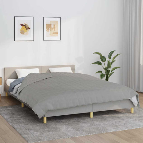 Vidaxx couverture lestée 200x200 cm 13 kg tissu gris