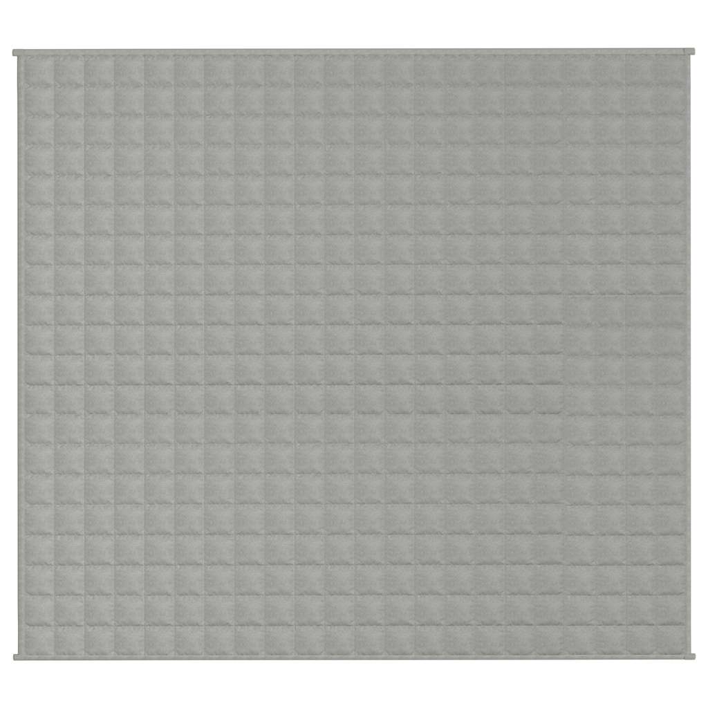 Vidaxx couverture lestée 200x225 cm 9 kg tissu gris