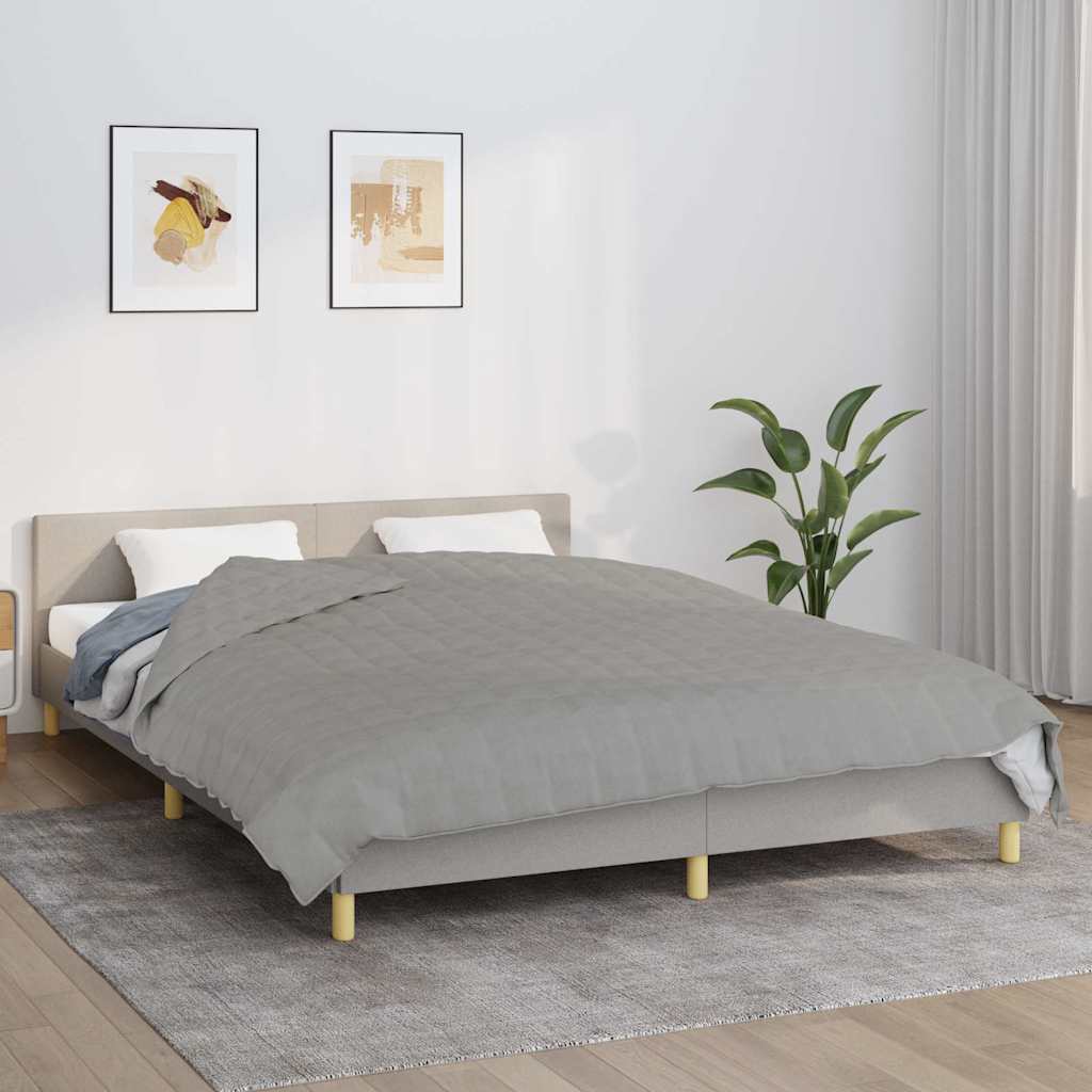 Vidaxx couverture lestée 220x235 cm 11 kg tissu gris