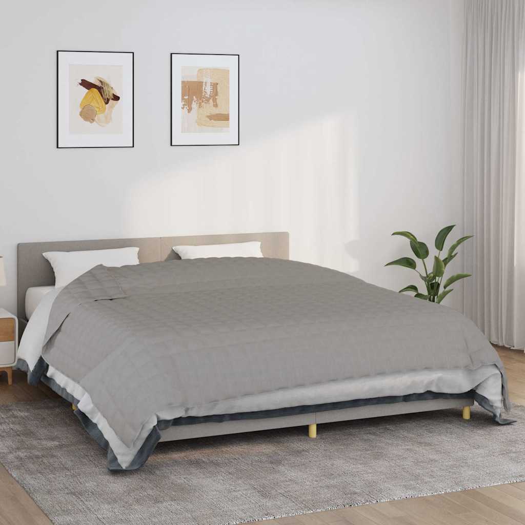 Vidaxx couverture lestée 220x260 cm 11 kg tissu gris