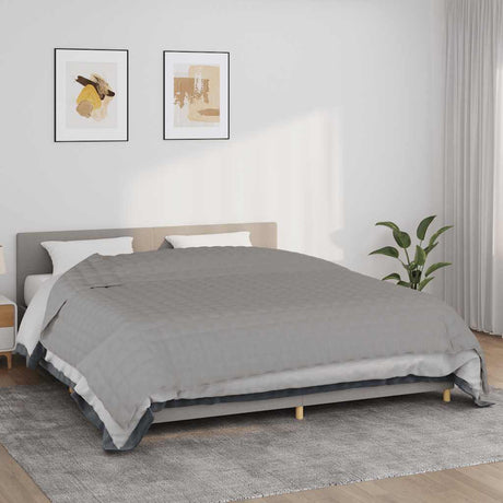 Vidaxx couverture lestée 220x260 cm 15 kg tissu gris
