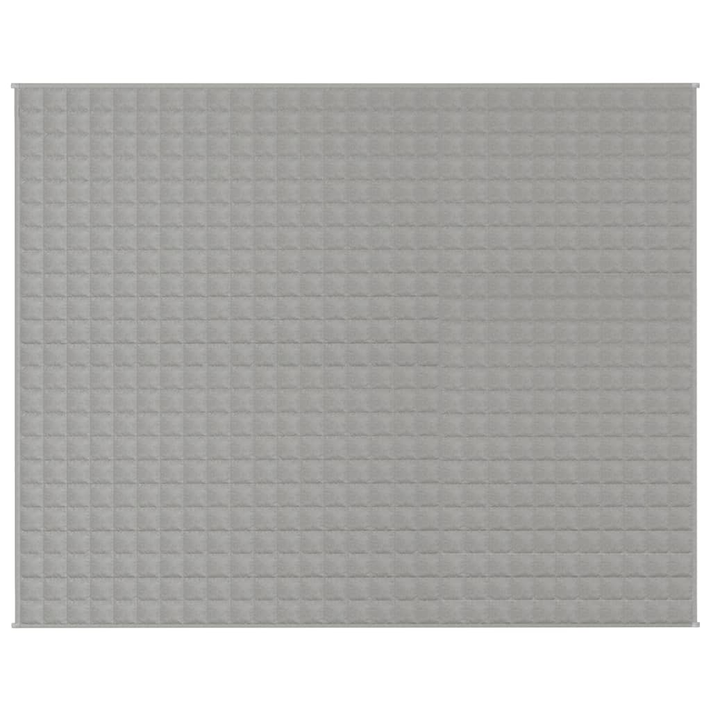 VIDAXL FAIBLAGE COUVERTURE 235x290 cm 15 kg de gris de tissu