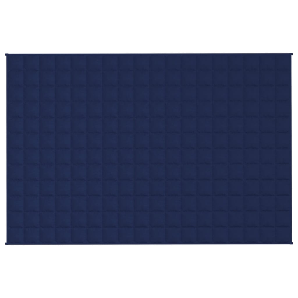 VIDAXL FAIBLAGE COUVERTURE 120x180 cm 9 kg de tissu bleu